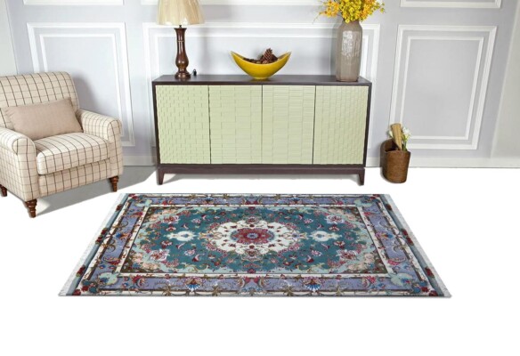 Tabriz Seidenkettenteppich 157 x 96cm - 1672 12 Tabriz Teppich