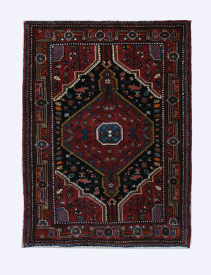 Nahavand bordeauxfarben 150 x 110cm - 7954 12 Nahavand burgunderrot