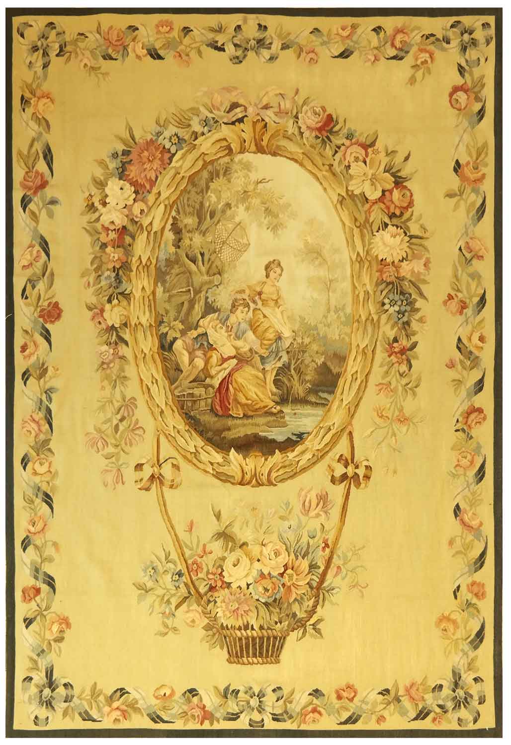 Aubusson Wandteppich aus Wolle 205 x 140cm - 1539 12 1539
