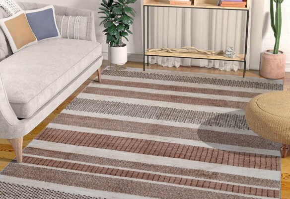 Daria Gestreifter Moderner Teppich 249 x 169cm - 9109 12 Moderner gestreifter Teppich Daria