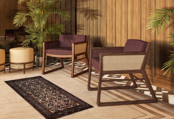 Persischer Malayer Teppich 125x74cm - 1147 12 Persischer Malayer Teppich