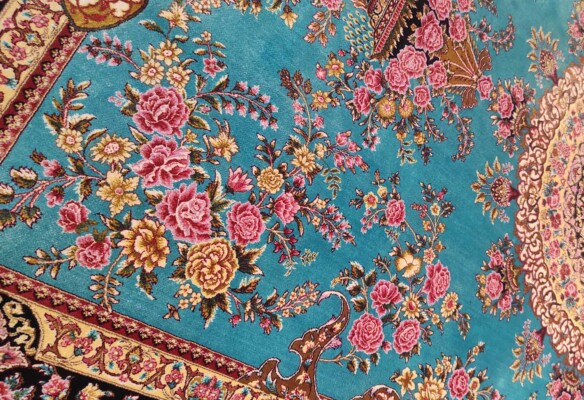 Qum Seidenteppich 116x176cm - A0299 14 Seidenteppich
