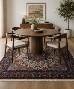 Alternative view of Kerman quadratischer Teppich 200x188cm - A0650