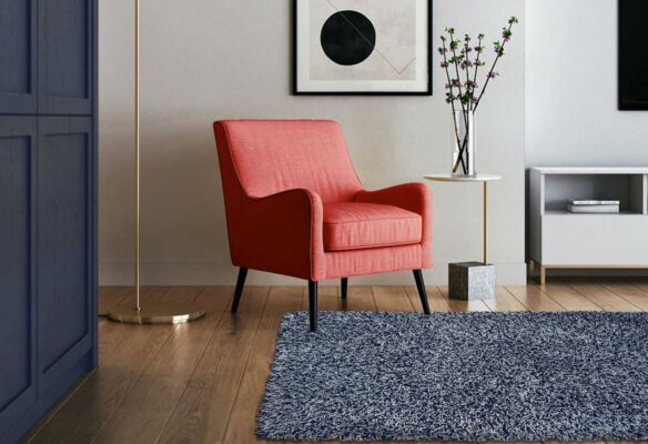 Shaggy Hellblau teppich 175x125cm - A0744 10 Shaggy Hellblau teppich