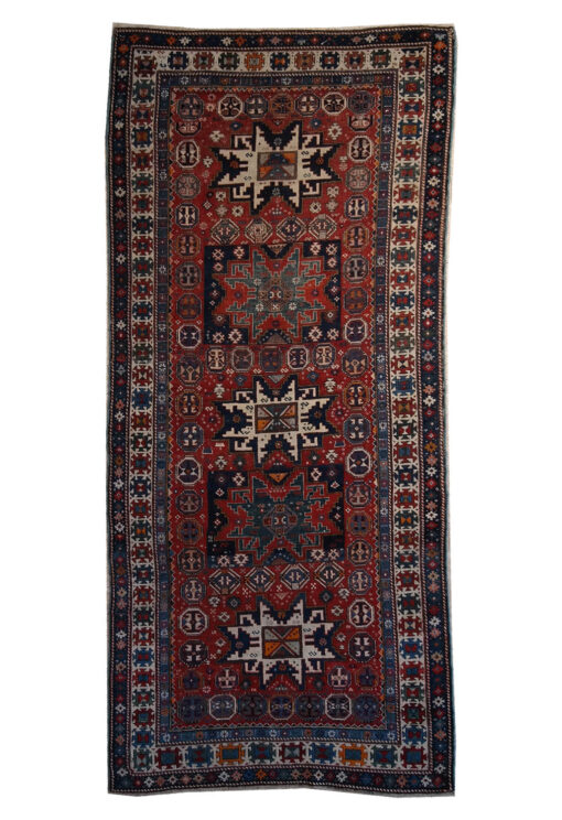 Antiker kaukasischer Karachopfteppich 267x116cm - A1373