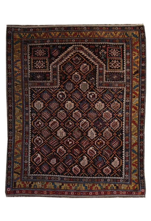 Antiker kaukasischer Schirwan Teppich 140x114cm - A1377