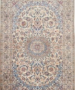Handgeknüpfter Perserteppich Nain Kashmar 302×196 cm Z373935