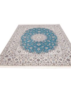 Perserteppich Nain 6-Laig Wolle und Seide handgeknüpft 261x209 Z445536 – Bild 5