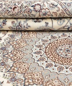 Persischer Nain Teppich 6 Fili Wolle und Seide 317×208 cm Z446351 – Bild 11