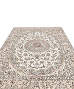 Persischer Nain Teppich 6 Fili Wolle und Seide 317×208 cm Z446351 – Bild 4