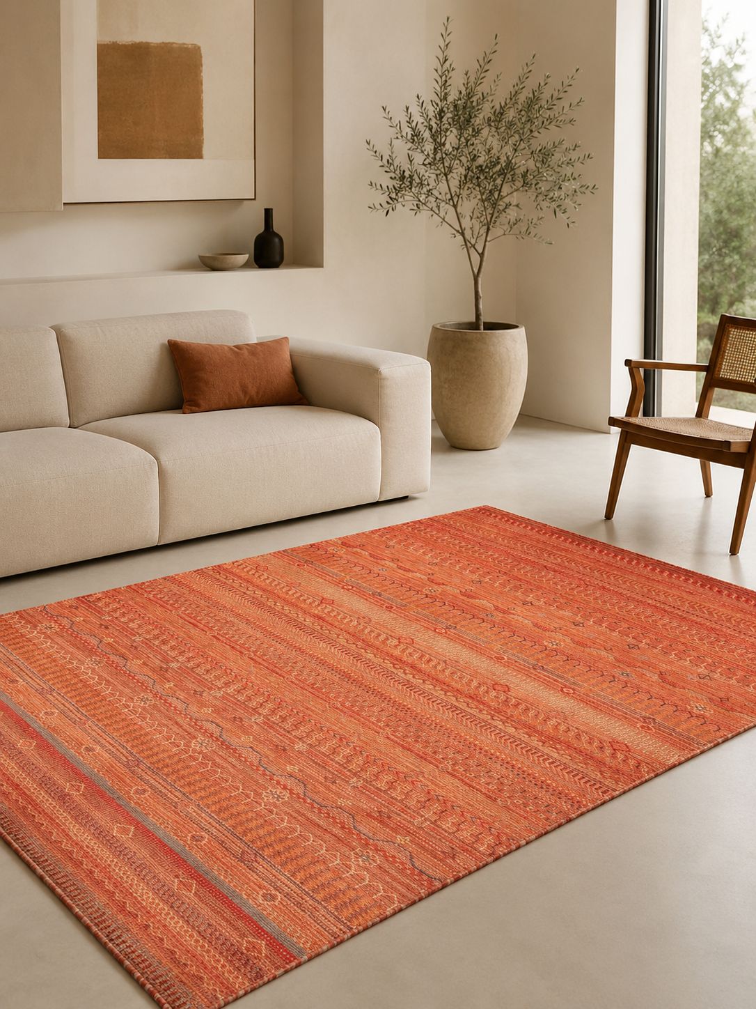 Moderner afghanischer Teppich handgeknüpft 221x156 Z478855 3 Moderner afghanischer Teppich handgeknüpft 221x156 Z478855 – Bild 2